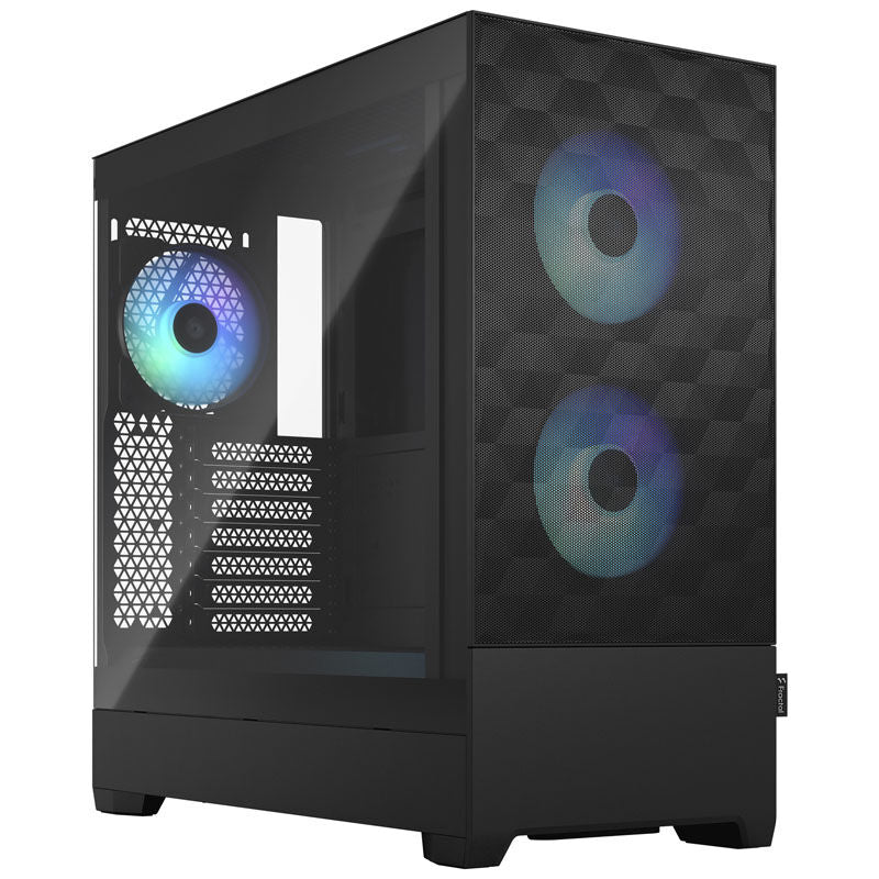 Fractal Design Pop Air RGB midtårn kabinett herdet glass svart forfra