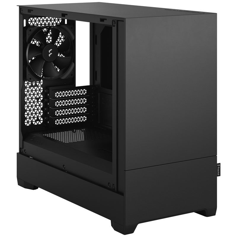 Fractal Design Pop Mini Silent Solid kabinett med åpent sidepanel