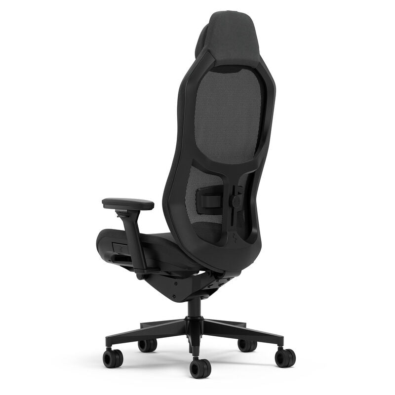Fractal Design Refine Mesh gamingstol svart nærbilde mesh-rygg