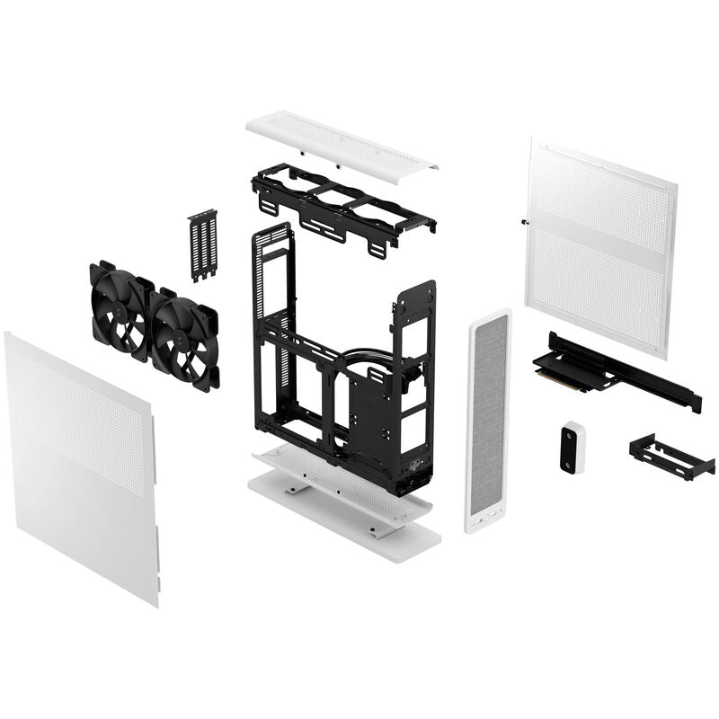 Fractal Design Ridge kabinett Mini-ITX PCIe 4.0 hvit - Fractal Design