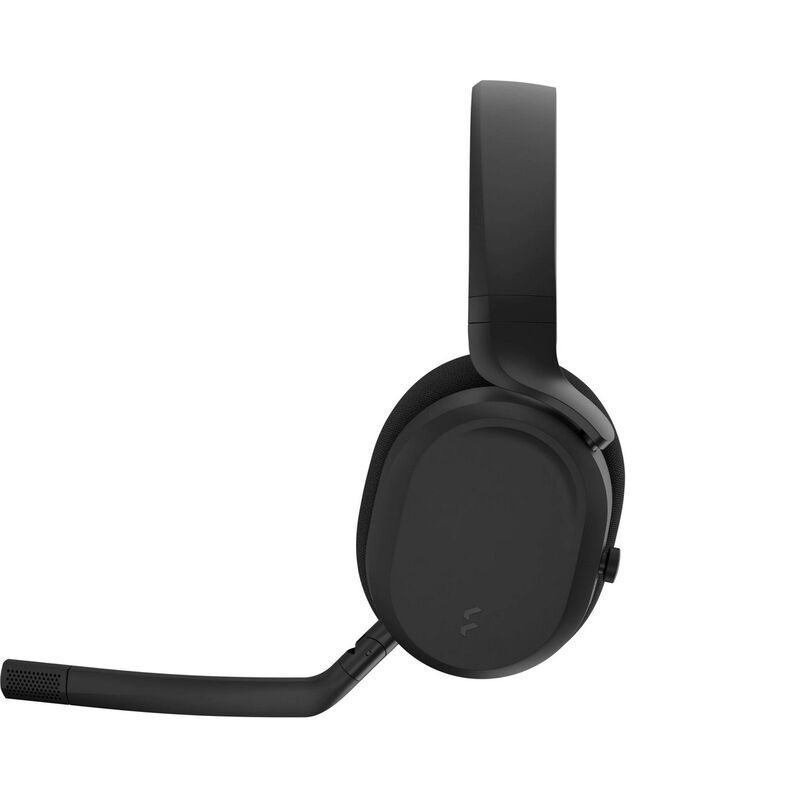 Nærbilde av mikrofon på Fractal Design Scape trådløst gamingheadset svart RGB