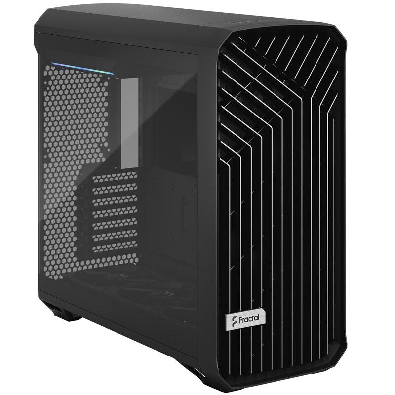 Fractal Design Torrent kabinett midtårn herdet glass svart bakside