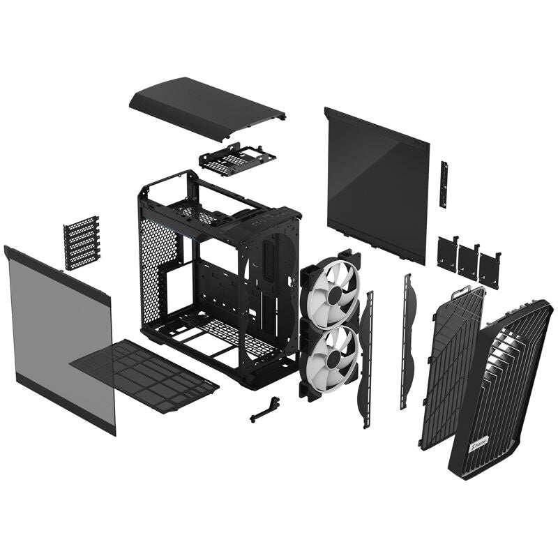 Fractal Design Torrent Compact RGB kabinett kabelhåndtering