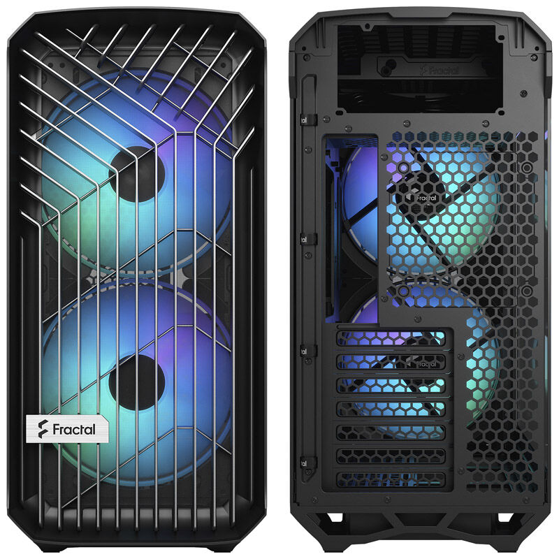 Fractal Design Torrent Compact RGB kabinett nærbilde vifte