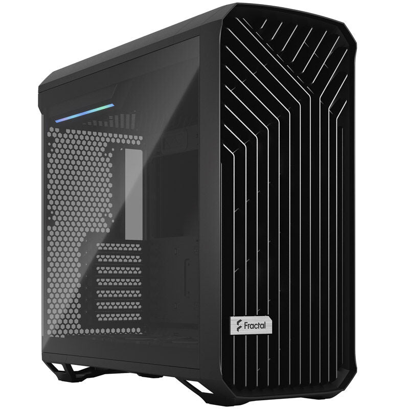Fractal Design Torrent kabinett midtårn herdet glass svart forfra