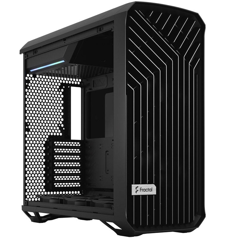 Fractal Design Torrent kabinett midtårn herdet glass svart interiør