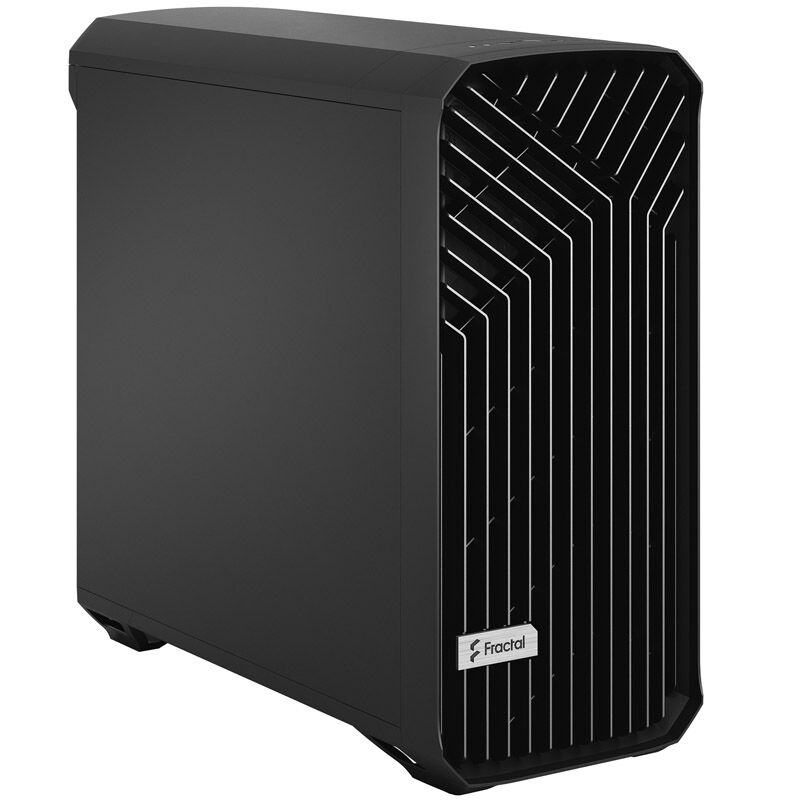 Bakside av Fractal Design Torrent Solid kabinett midtårn ATX svart