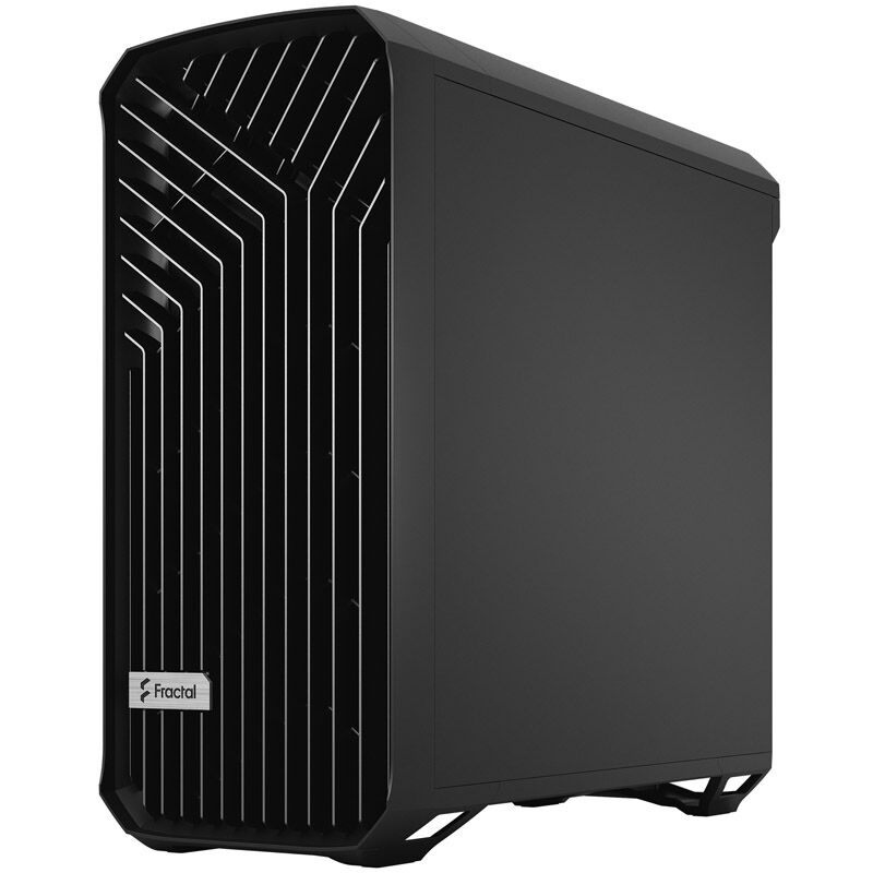 Detalj av viftene på Fractal Design Torrent Solid kabinett midtårn ATX svart