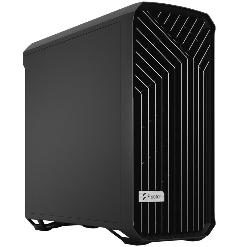 Fractal Design Torrent Solid kabinett midtårn ATX svart forfra
