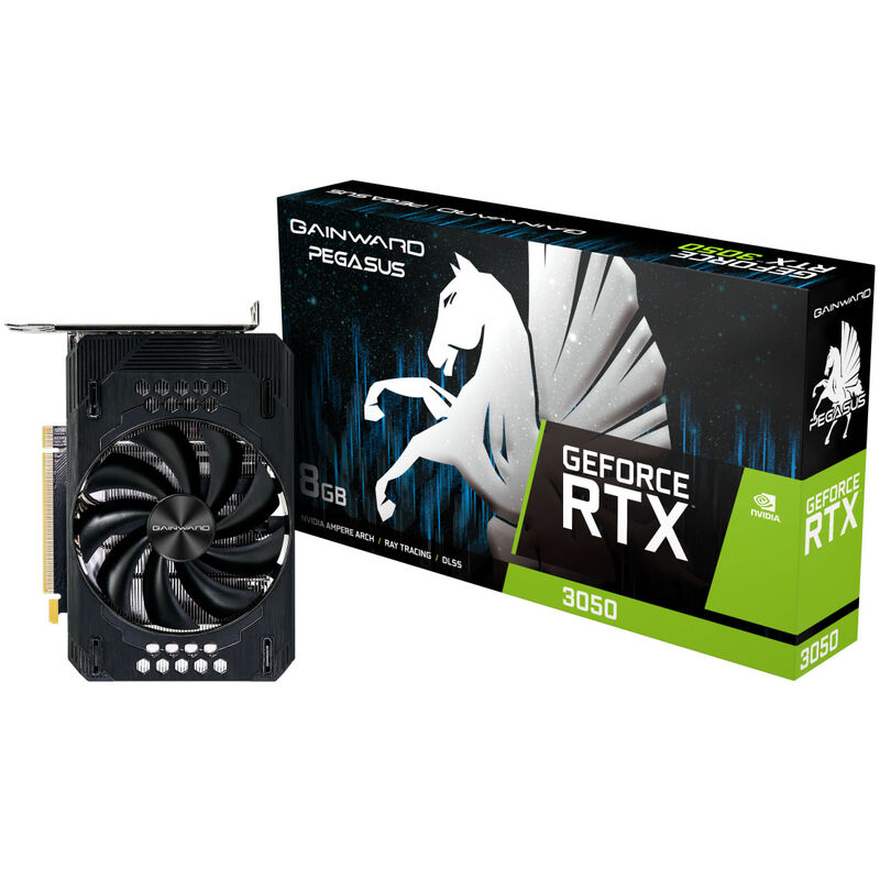 Gainward GeForce RTX 3050 Pegasus grafikkort forfra