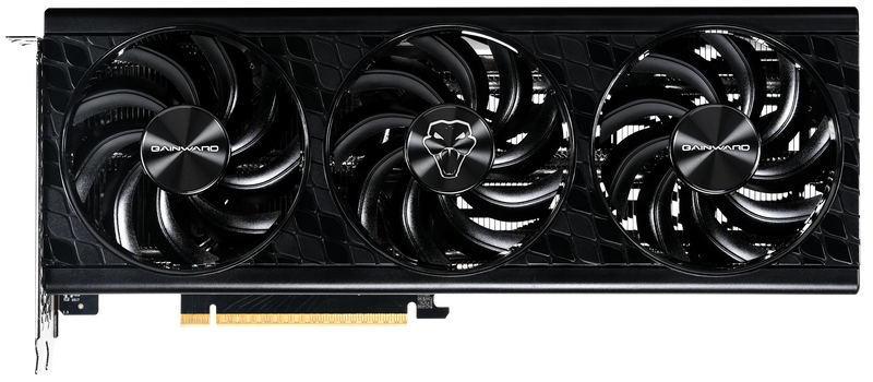 Detalj av kjølesystemet på Gainward GeForce RTX 5060 Python III OC
