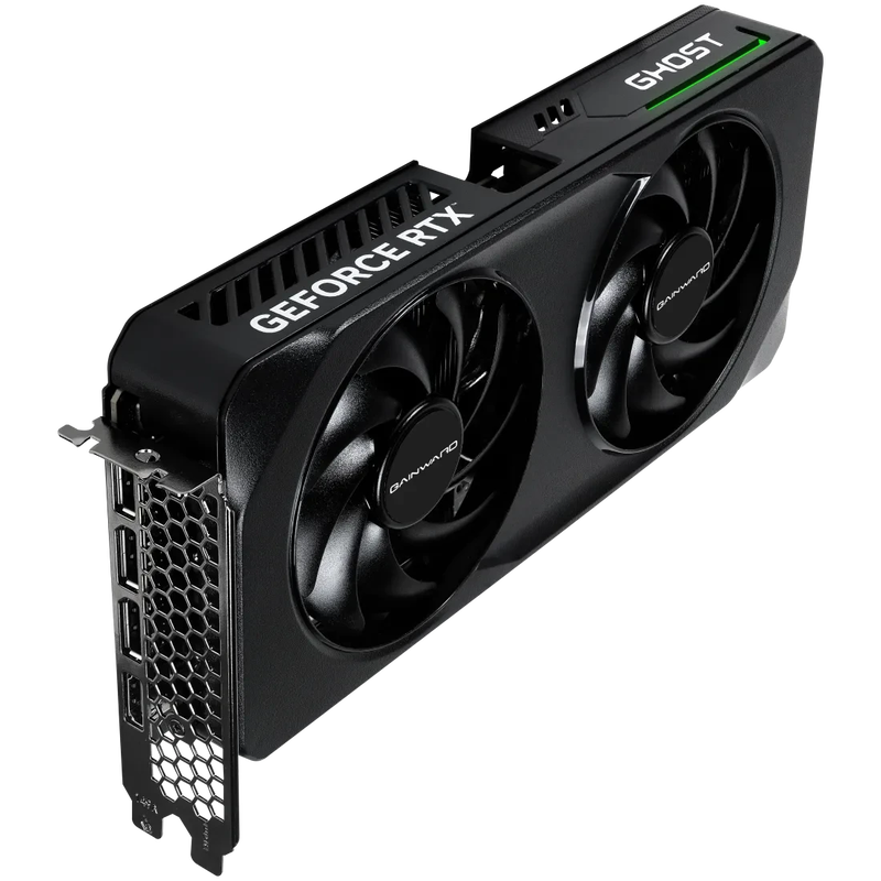 Gainward GeForce RTX 5060 Ti Ghost OC nærbilde av kjøler