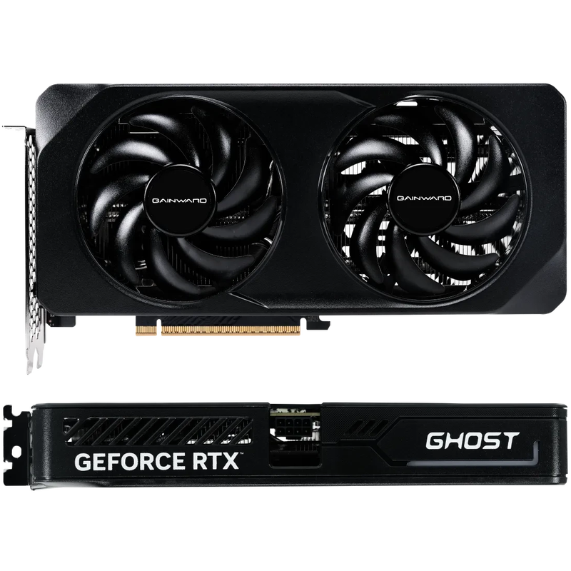 Gainward GeForce RTX 5060 Ti Ghost OC detalj av vifter