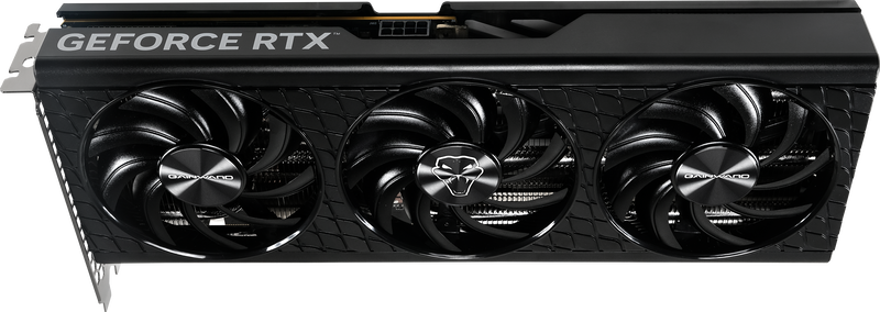 Gainward GeForce RTX 5060 Ti Python III OC grafikkort nærbilde av vifte