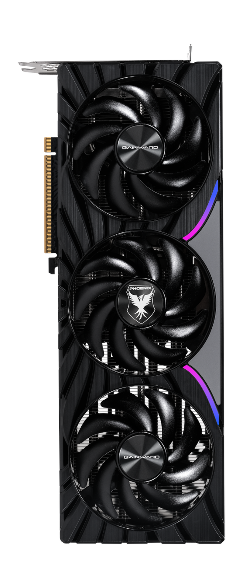 Sideprofil av Gainward GeForce RTX 5070 Ti Phoenix-S grafikkort