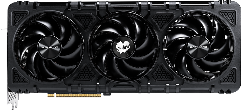Detalj av Gainward GeForce RTX 5090 Phantom grafikkort fans