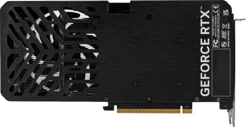 Gainward RTX 5050 Ghost grafikkort 8 GB oversikt over kjølesystem