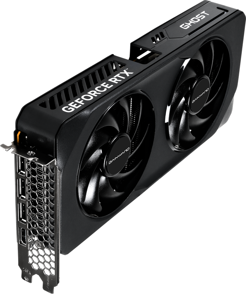 Gainward RTX 5050 Ghost grafikkort 8 GB nærbilde av DisplayPort