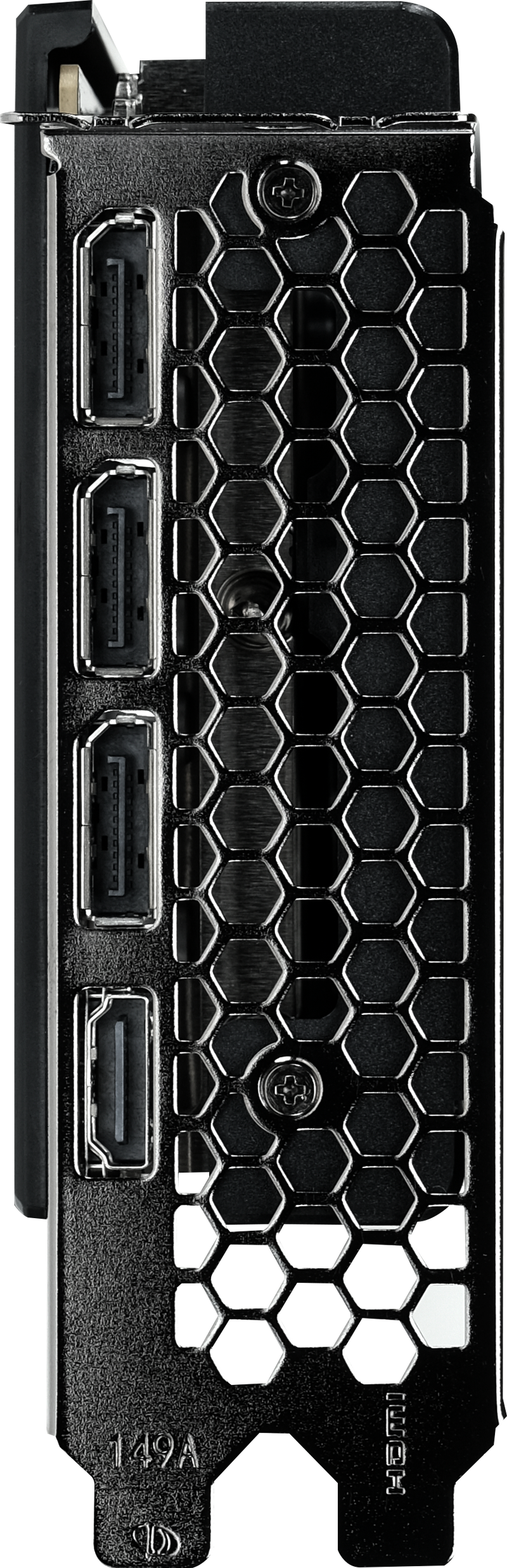 Sideprofil av Gainward GeForce RTX 5060 Ti Python III grafikkort