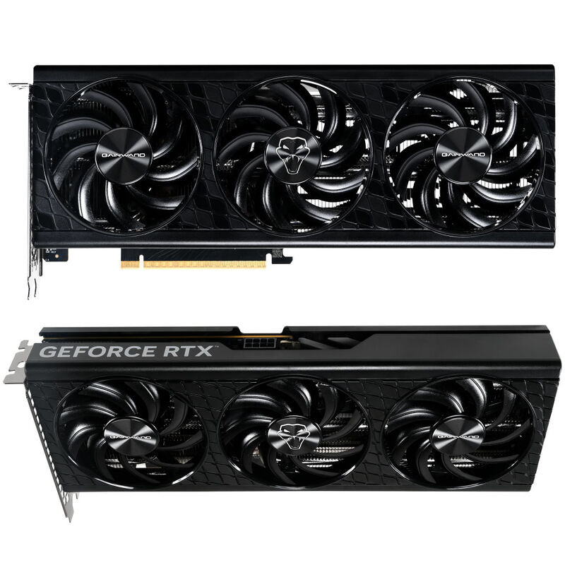 Detalj av Gainward RTX 5060 Ti Python III V1 vifter
