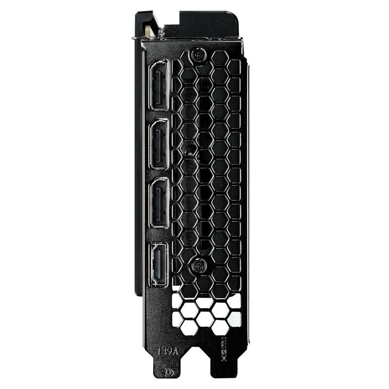Nærbilde av Gainward RTX 5060 Ti Python III V1 kjøleribbe