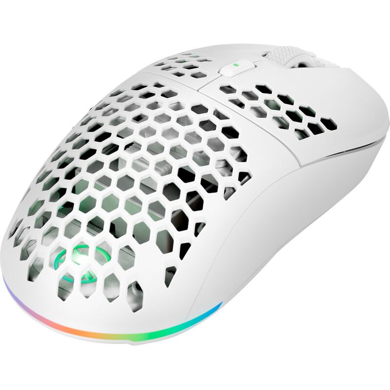GAMIAC PX71 trådløs gamingmus hvit bakside