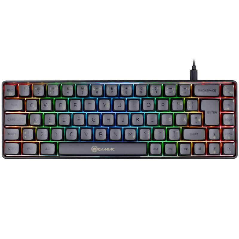 Detalj av GAMIAC TKL69G SF Kailh Red switches