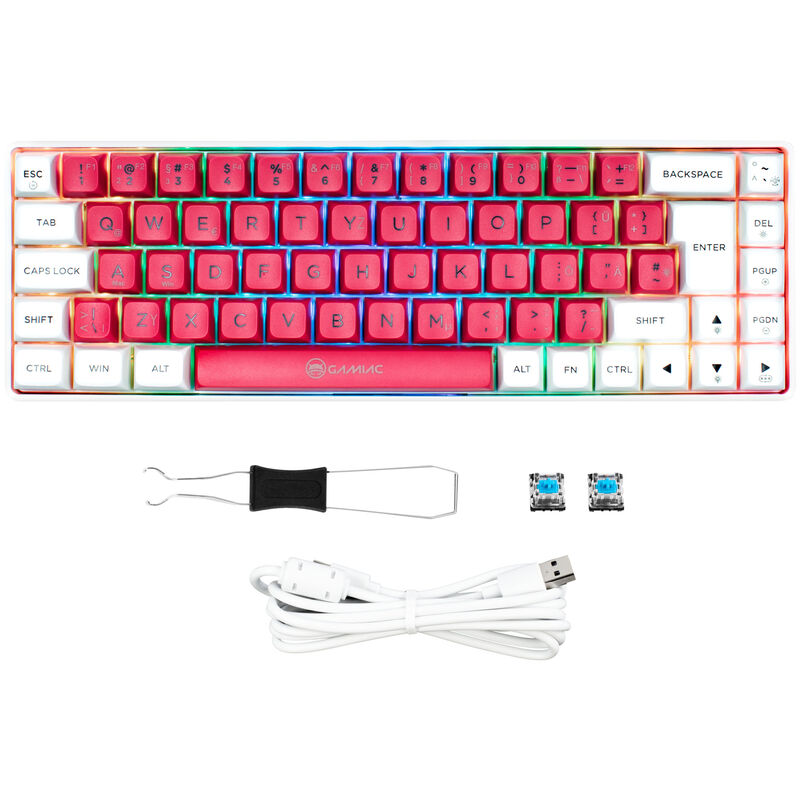 Nærbilde av USB-C til USB-A kabel på GAMIAC TKL69G SF