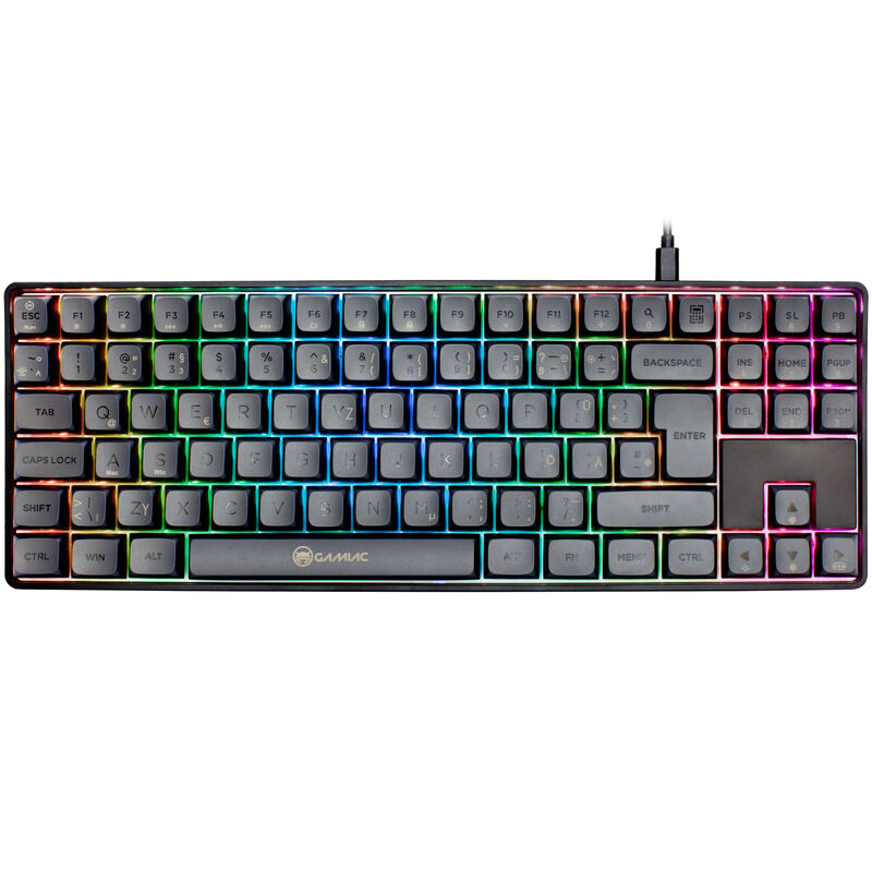 Detalj av GAMIAC TKL90G tastaturtaster