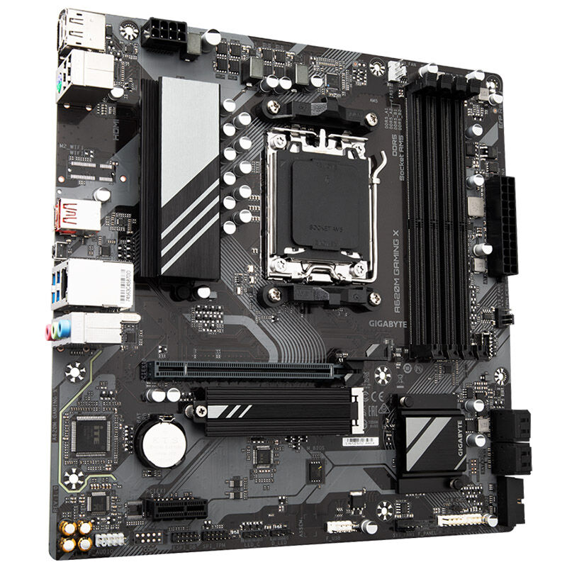Gigabyte A620M Gaming X hovedkort bakside