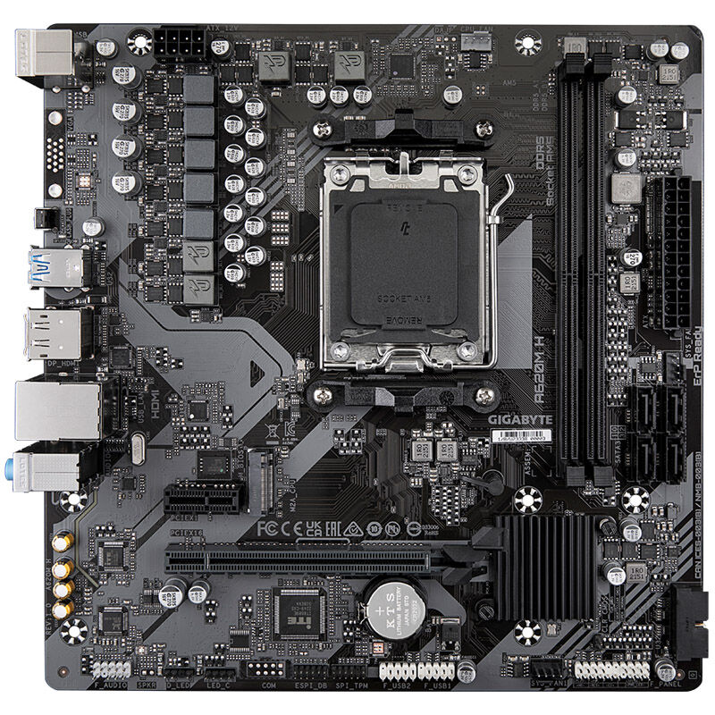 Detaljbilde av Gigabyte A620M H hovedkort