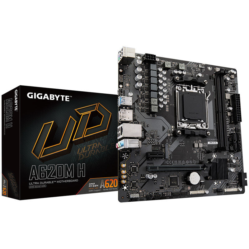 Gigabyte A620M H hovedkort forfra
