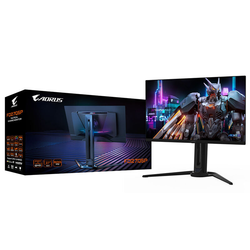 Gigabyte AORUS FO27Q5P 27" gamingskjerm med justerbar fot