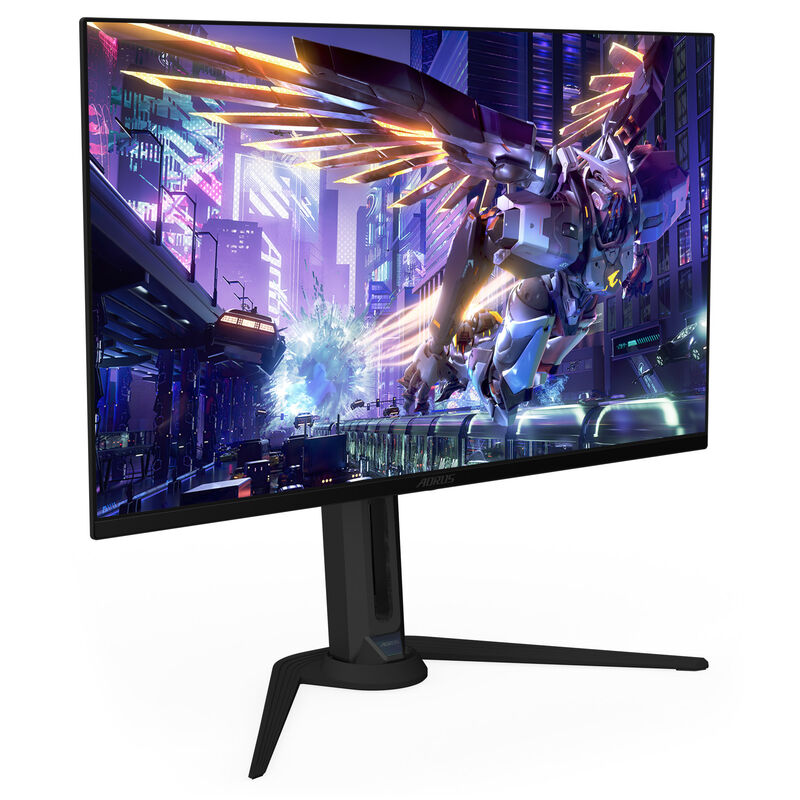 Gigabyte AORUS FO32U2P bakside visning