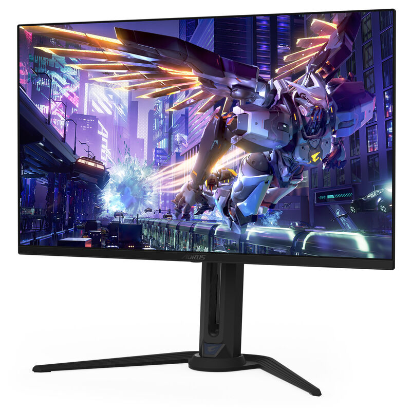 Detalj av Quantum Dot OLED-panelet på Gigabyte AORUS FO32U2P