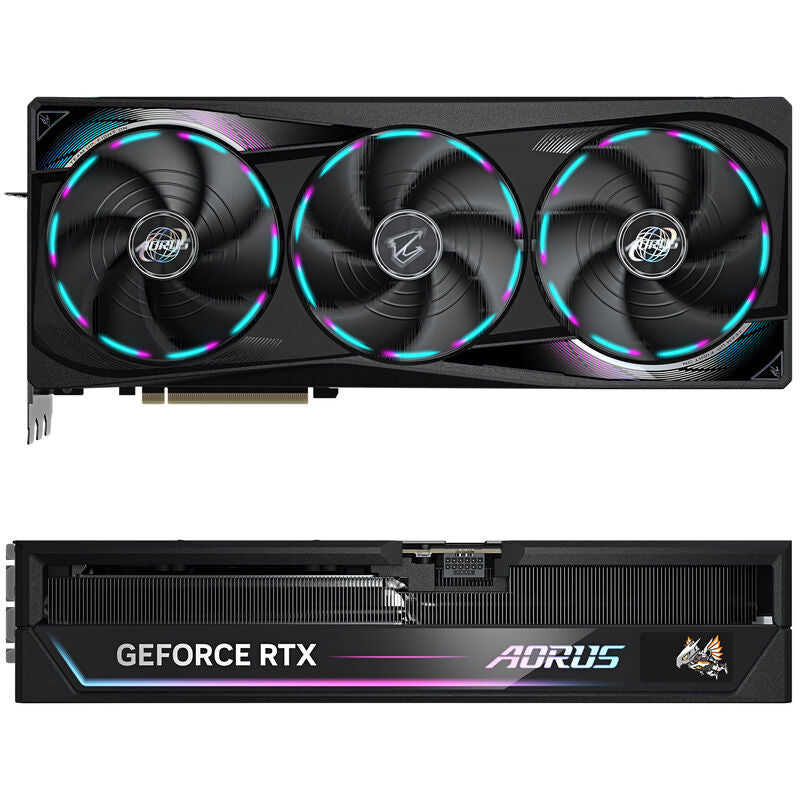 Detalj av kjølesystemet på Gigabyte Aorus GeForce RTX 5090 Master