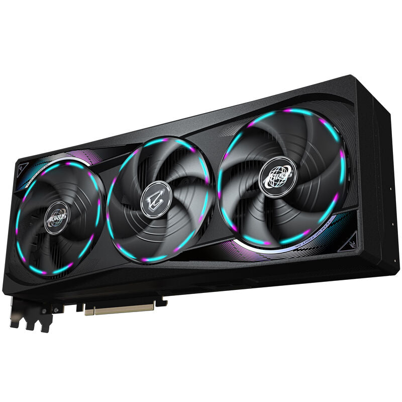 Tilkoblingsporter på Gigabyte Aorus GeForce RTX 5090 Master