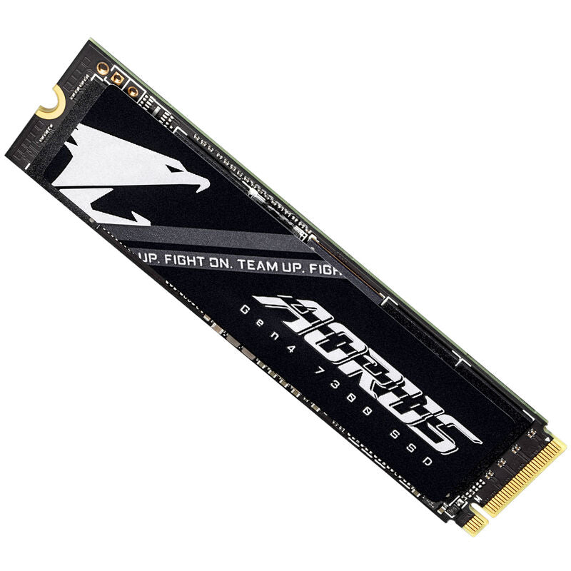 Gigabyte AORUS Gen4 7300 NVMe SSD 1 TB PCIe 4.0 M.2 2280 montert i PC