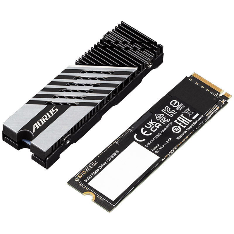 Gigabyte AORUS Gen4 7300 NVMe SSD 2 TB bakside