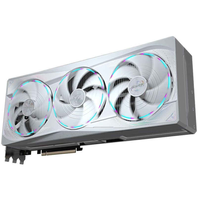 Sideprofil av Gigabyte Aorus RTX 5090 Master Ice