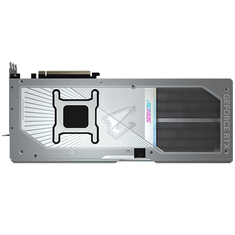 Gigabyte Aorus RTX 5090 Master Ice sett ovenfra