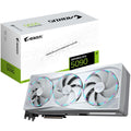 Gigabyte AORUS RTX 5090 Stealth ICE grafikkort hvit forfra