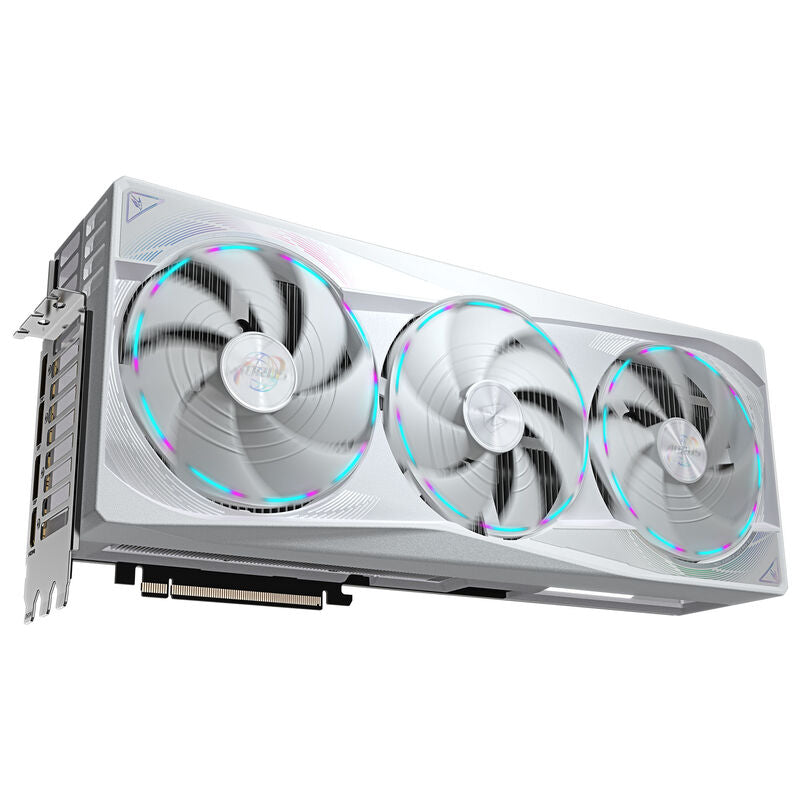 Gigabyte AORUS RTX 5090 Stealth ICE grafikkort sideprofil