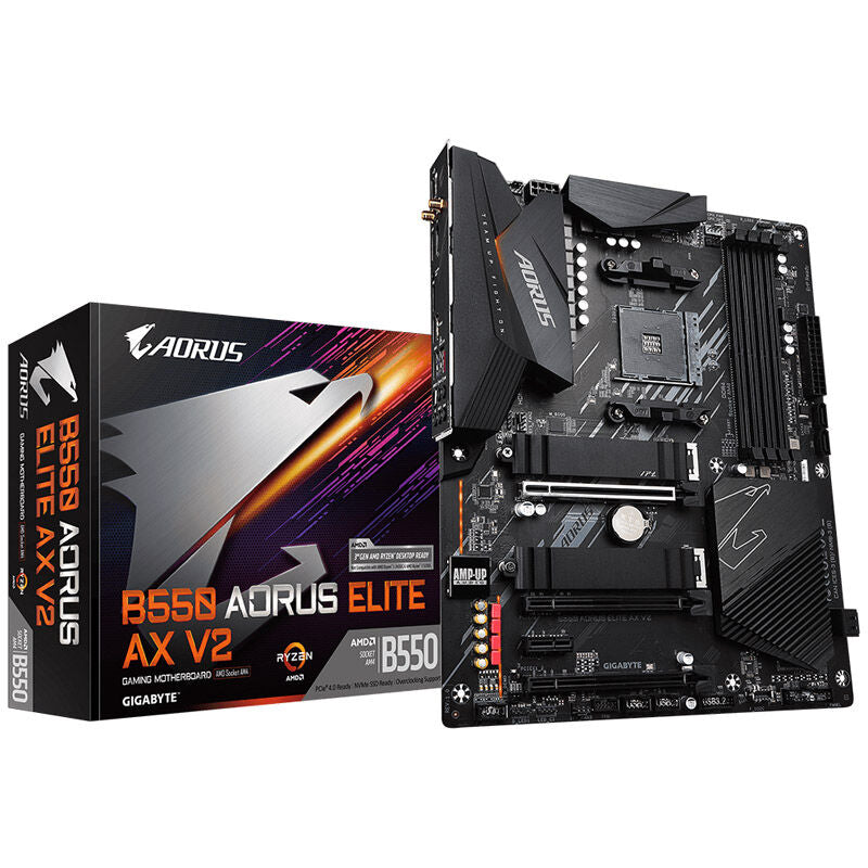 Gigabyte B550 AORUS Elite AX V2 hovedkort front