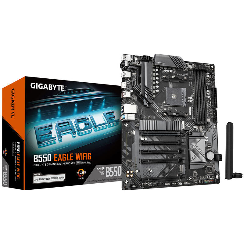 Gigabyte B550 Eagle WiFi6 hovedkort forfra