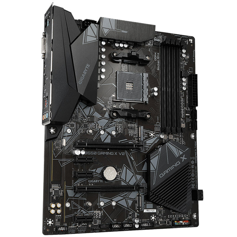 Gigabyte B550 Gaming X V2 hovedkort bakside