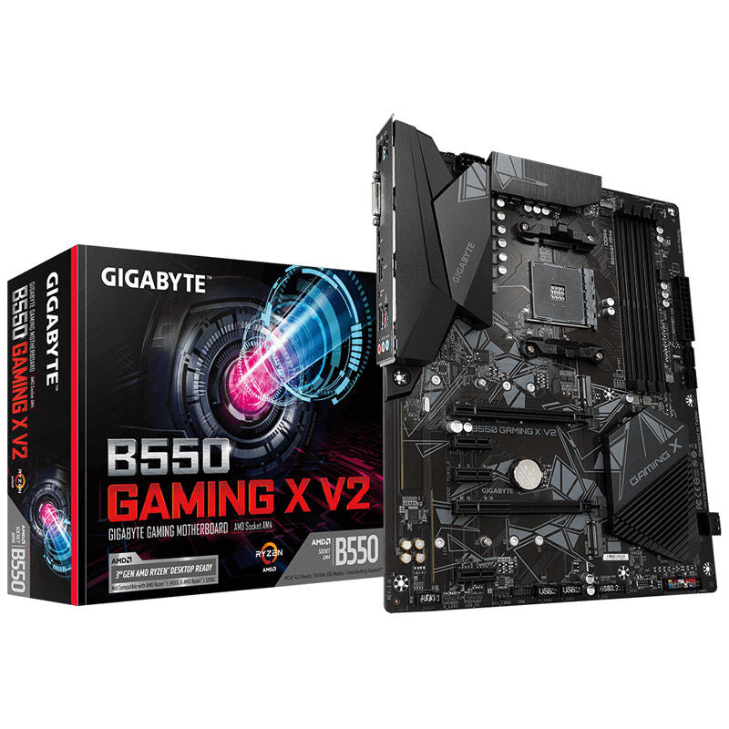 Gigabyte B550 Gaming X V2 hovedkort forfra