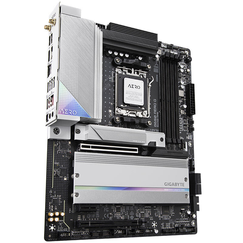 Gigabyte B650 Aero G hovedkort bakside