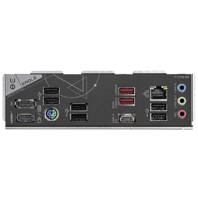 Gigabyte B650 Eagle hovedkort montert i PC-kabinett