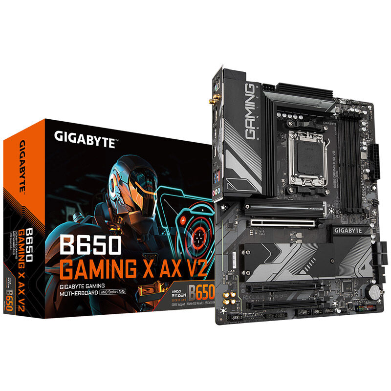 Gigabyte B650 Gaming X AX V2 hovedkort forfra
